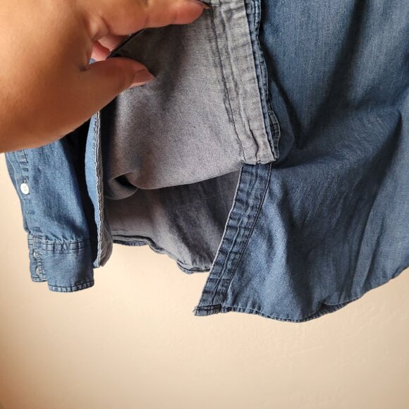 Torrid Lizzie Plus Size Denim Button-Up Shirt - Picture 6 of 10